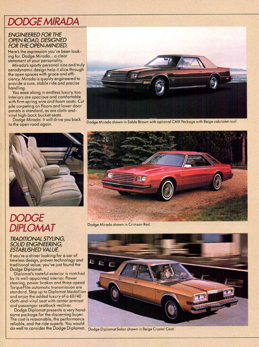 1983 Dodge Brochure Page 12